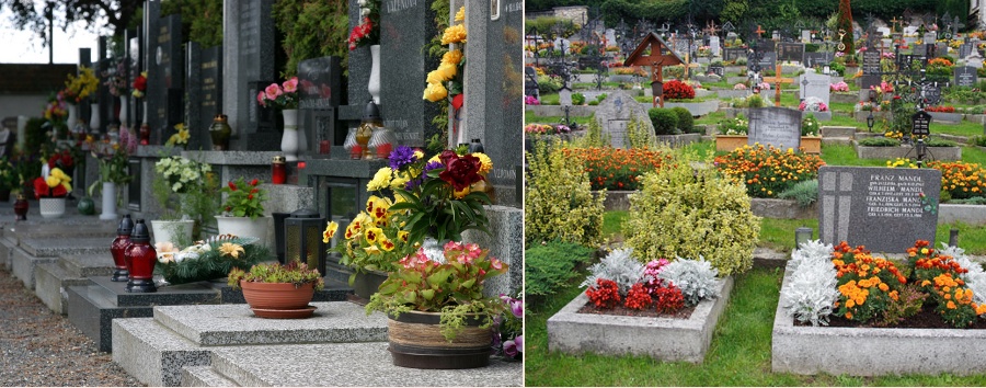Kompozycje kwiatowe na cmentarz